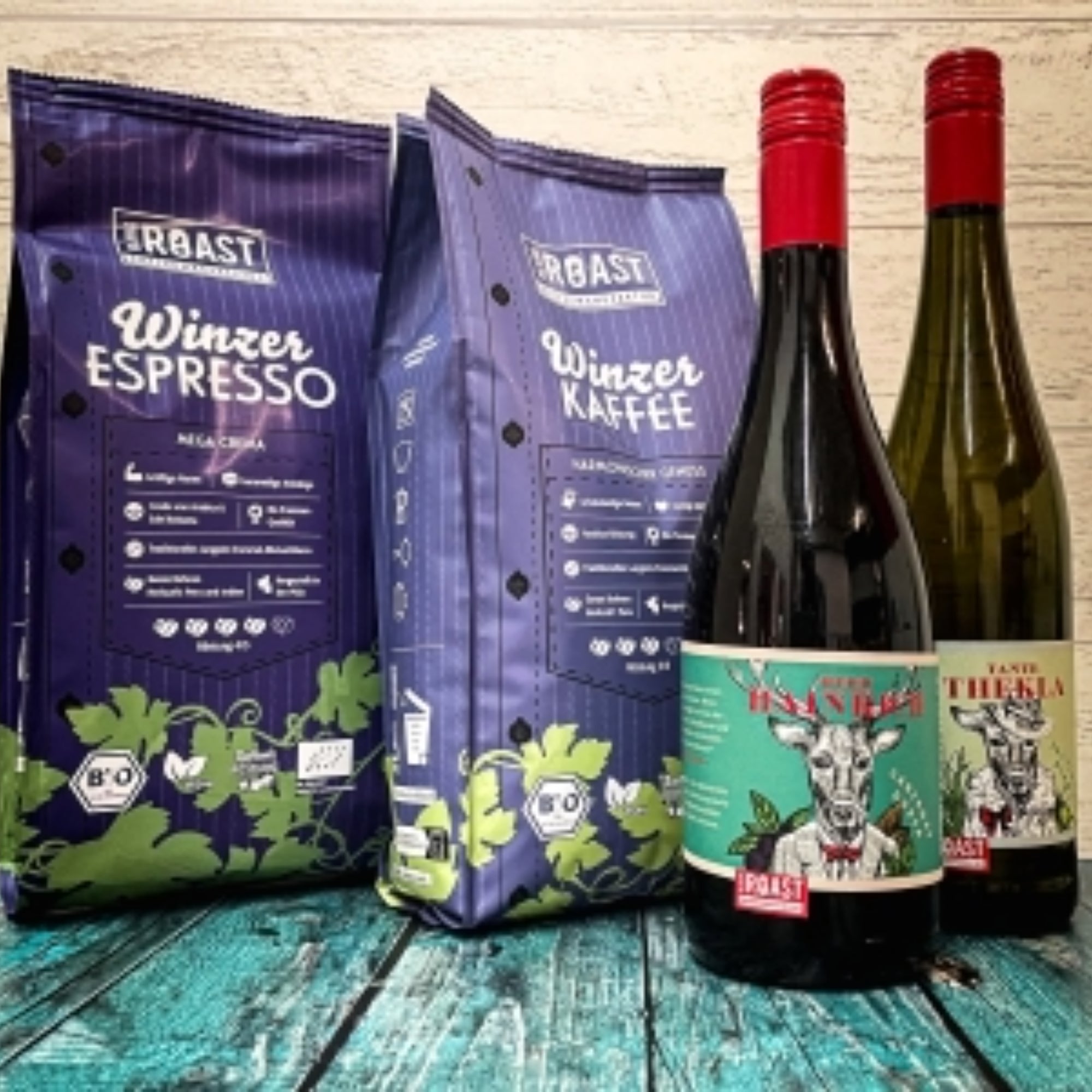 Kaffee, Wein - das perfekte Duo mit vollem Aroma
