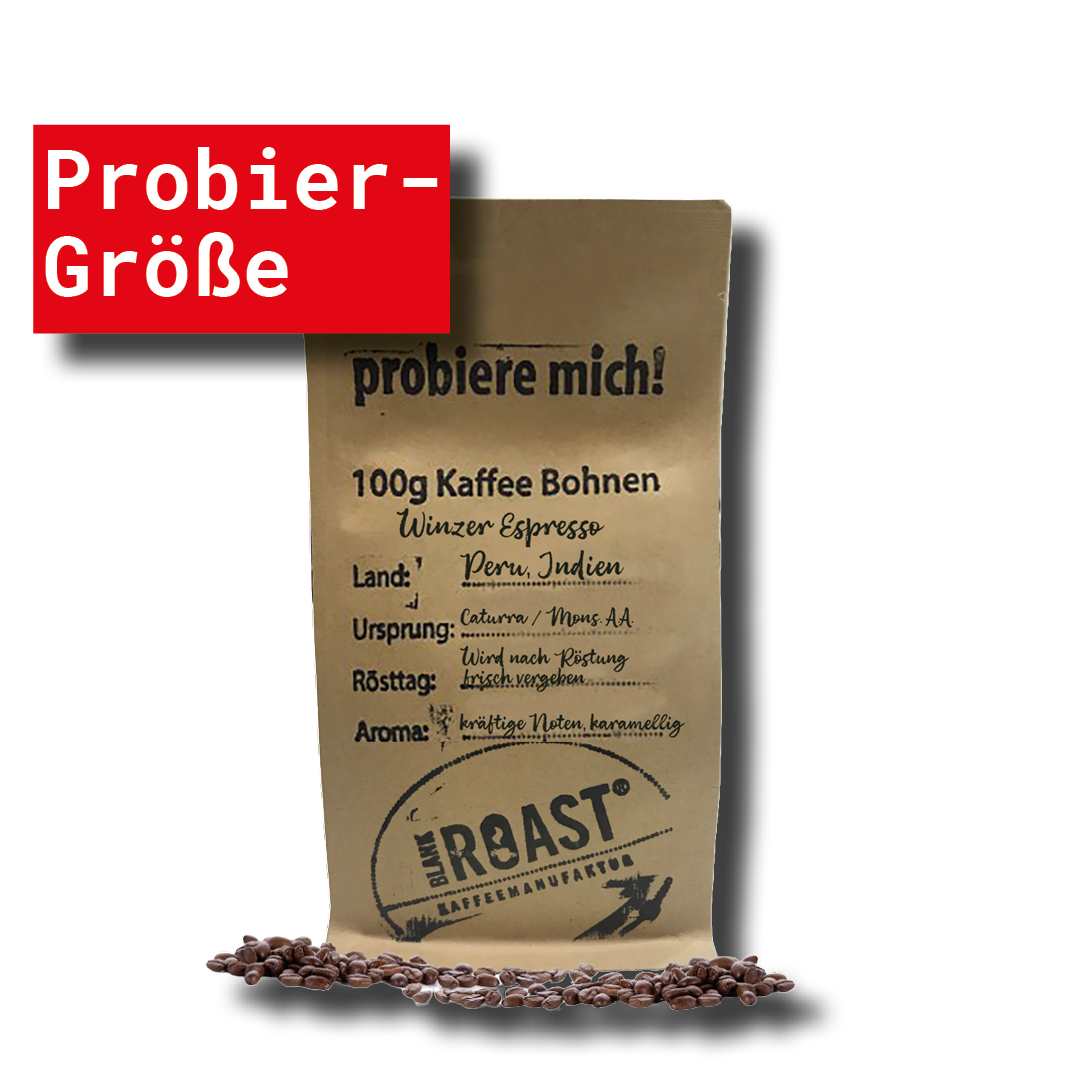 WINZER ESPRESSO Probier mich Größe