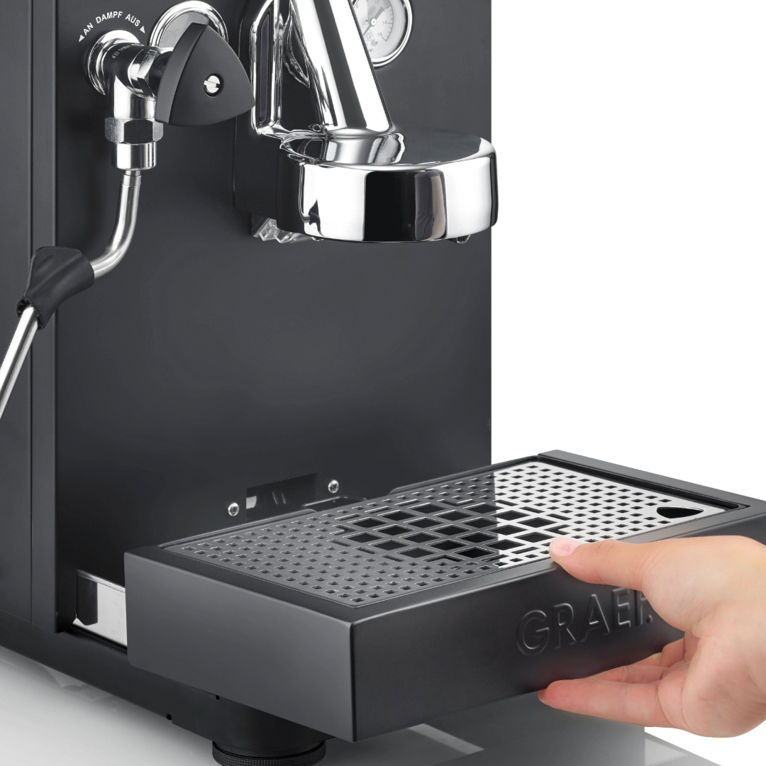 Siebträger-Espressomaschine Batessa, schwarz-matt