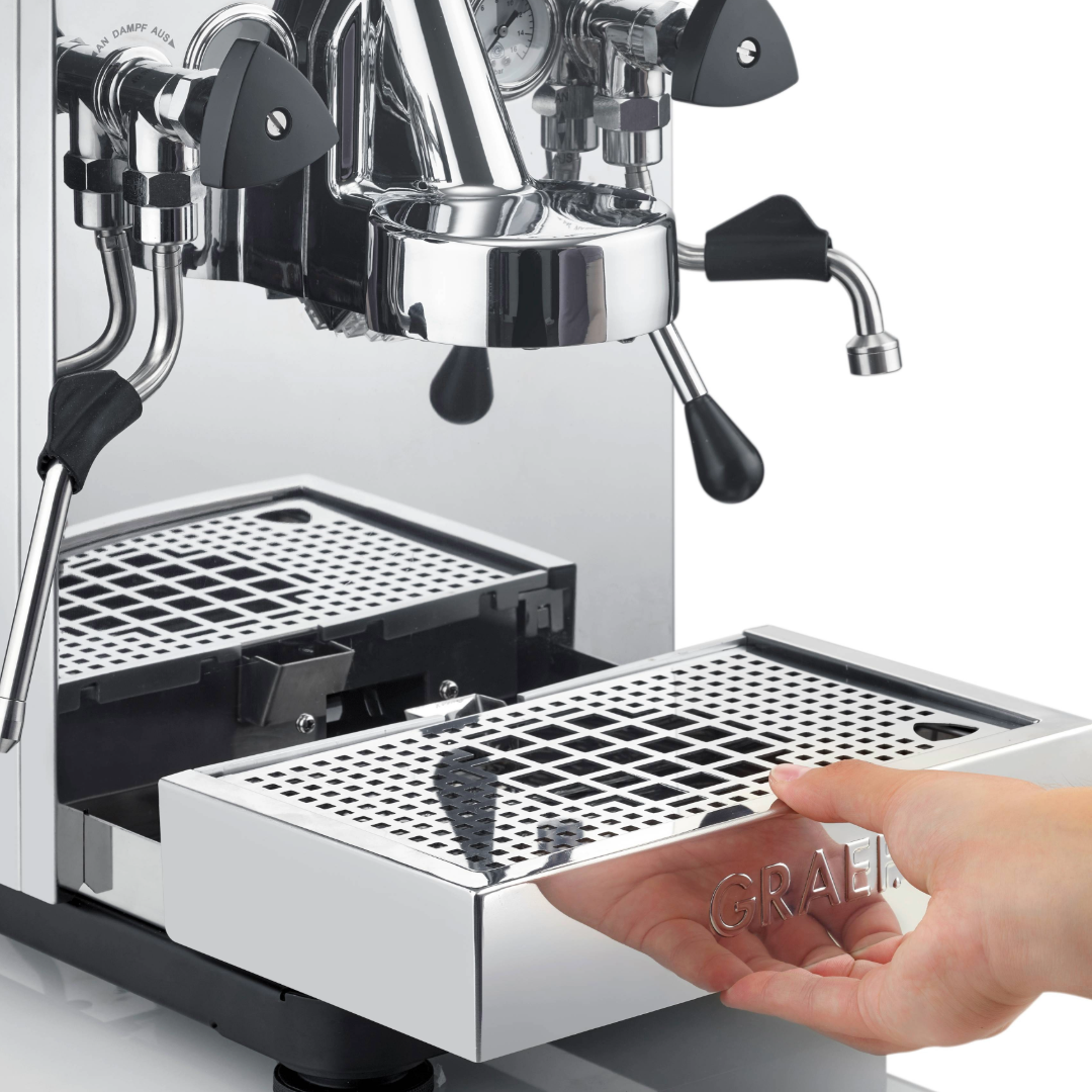 Siebträger-Espressomaschine Estessa, Edelstahl