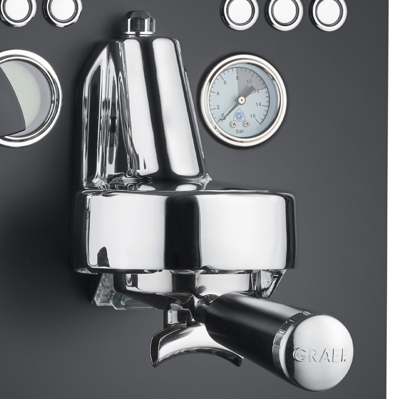 Siebträger-Espressomaschine Batessa, schwarz-matt