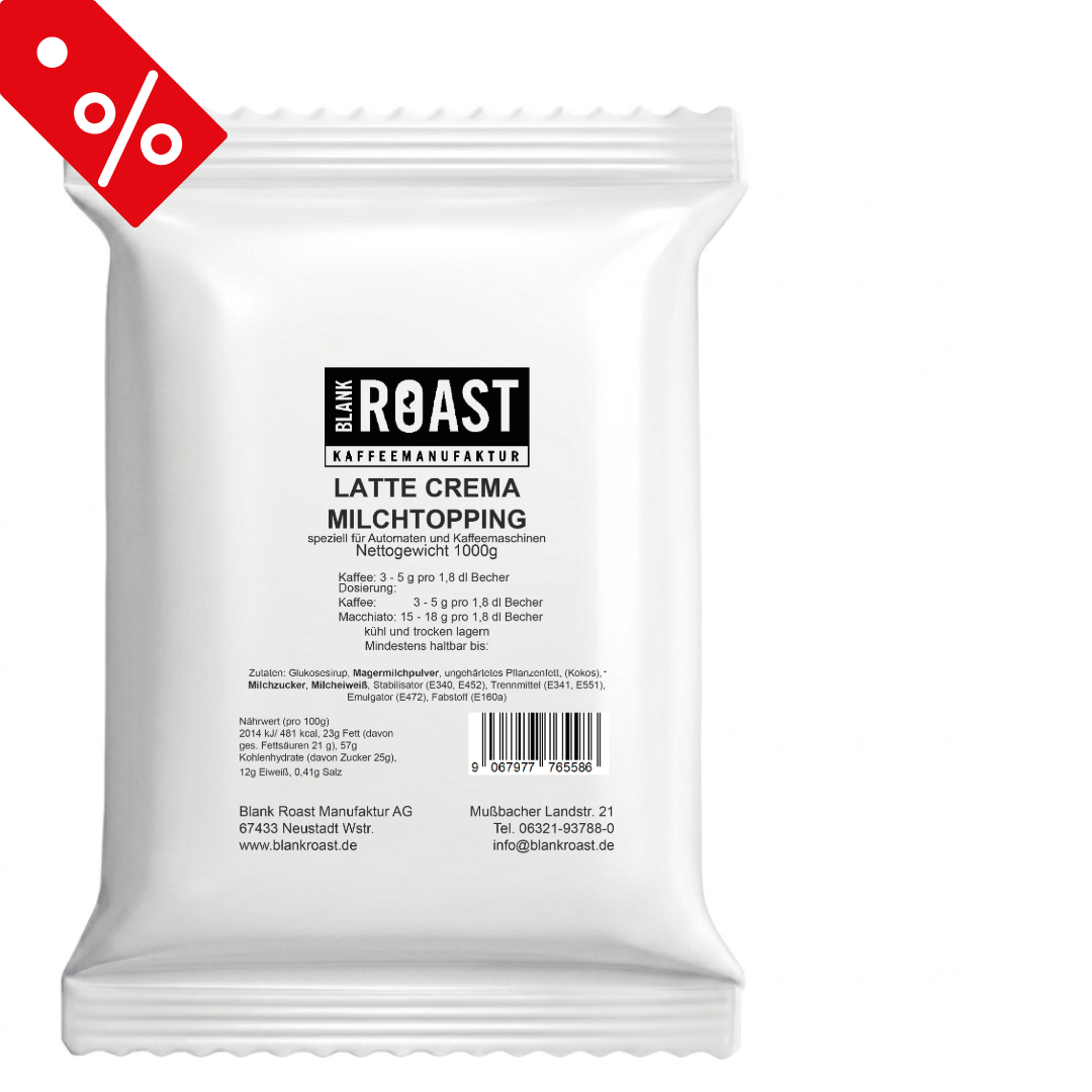 LATTE CREMA MILCHTOPPING - 10x 1000g für Automaten und Kaffeemaschinen Vendor