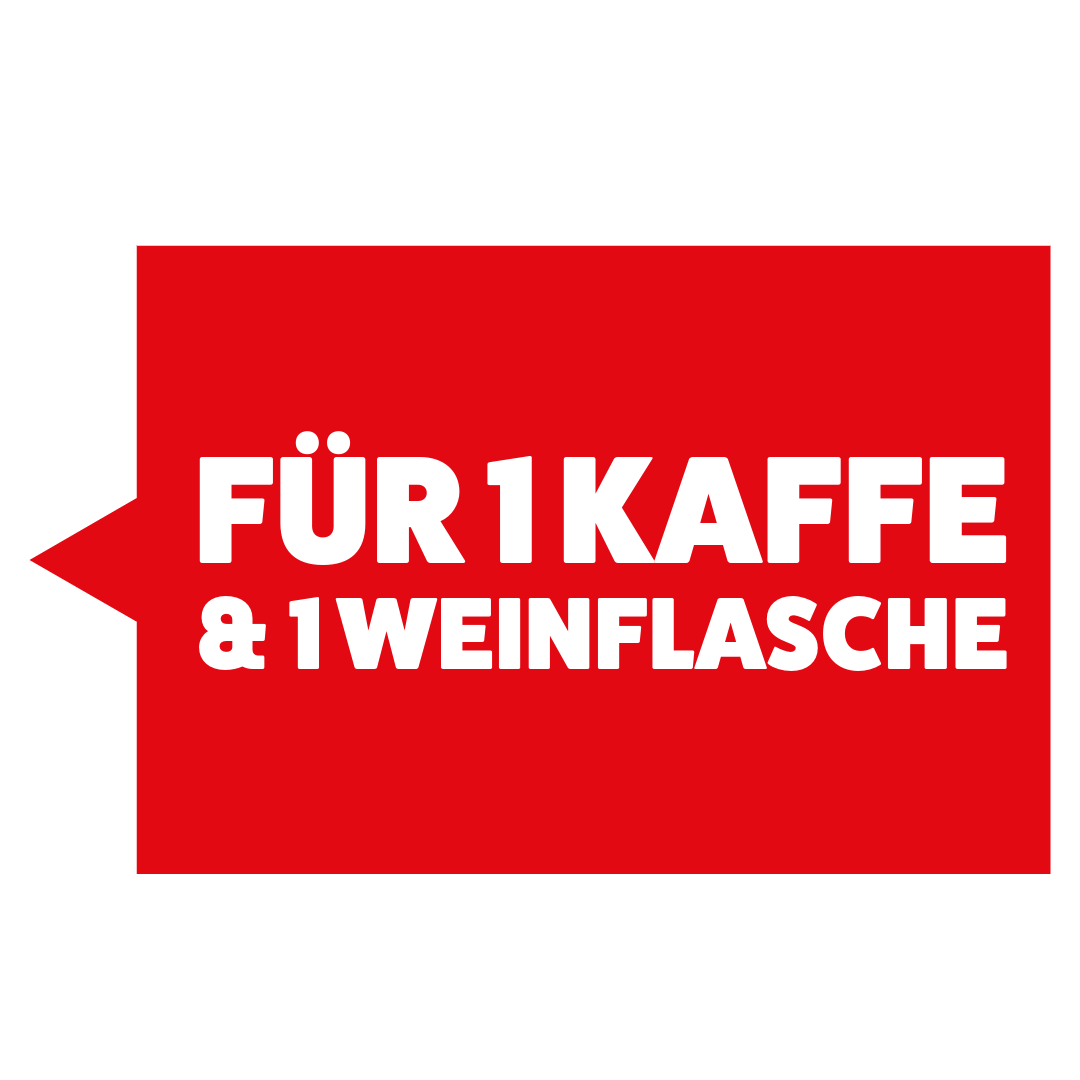 2er Geschenkbox für Kaffee und 1 Weinflasche