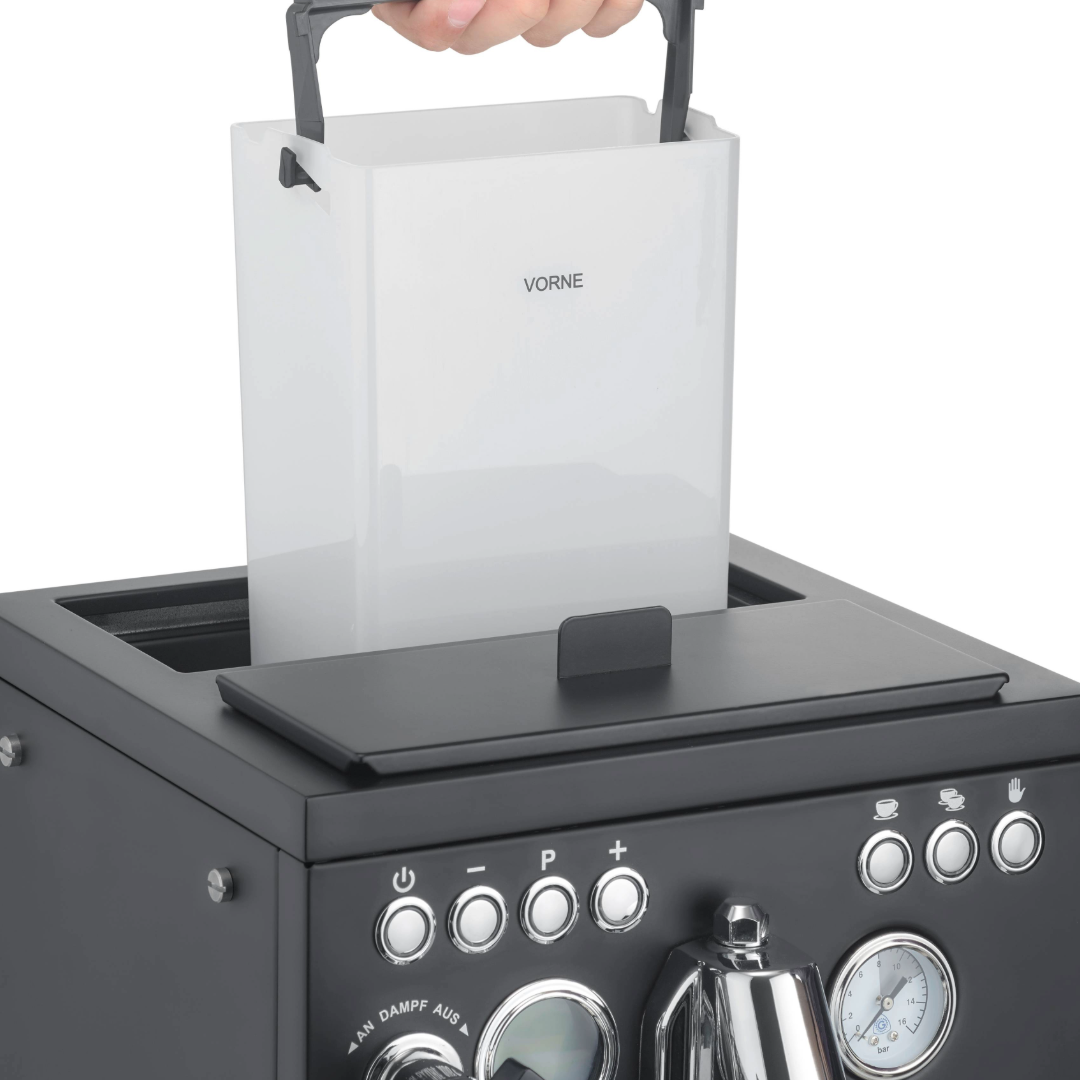 Siebträger-Espressomaschine Batessa, schwarz-matt