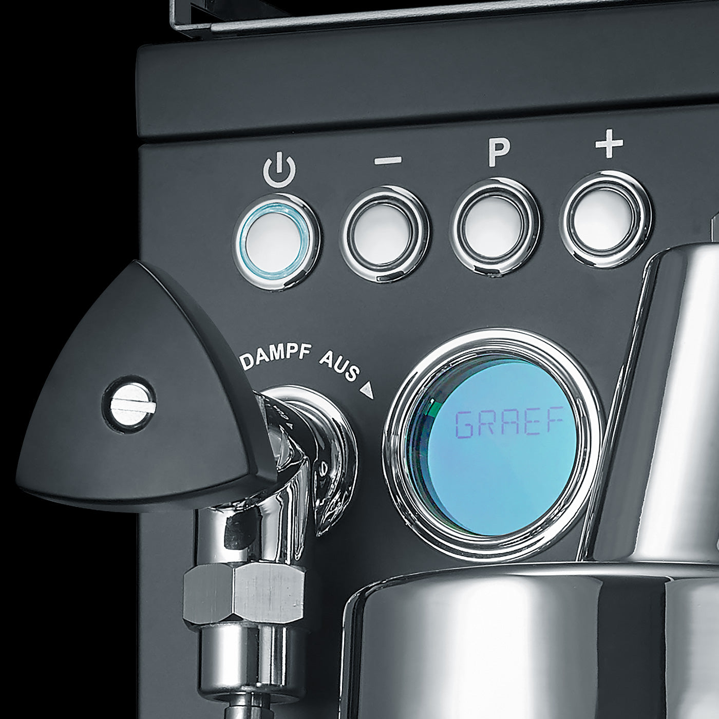 Siebträger-Espressomaschine Batessa, schwarz-matt