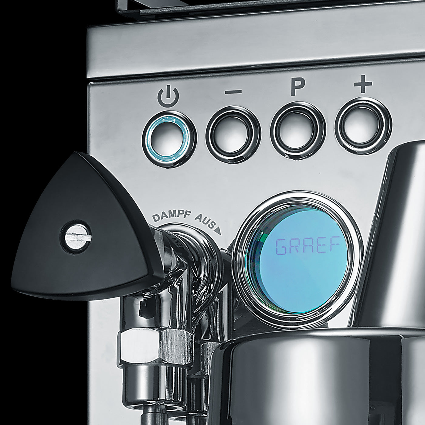 Siebträger-Espressomaschine Estessa, Edelstahl