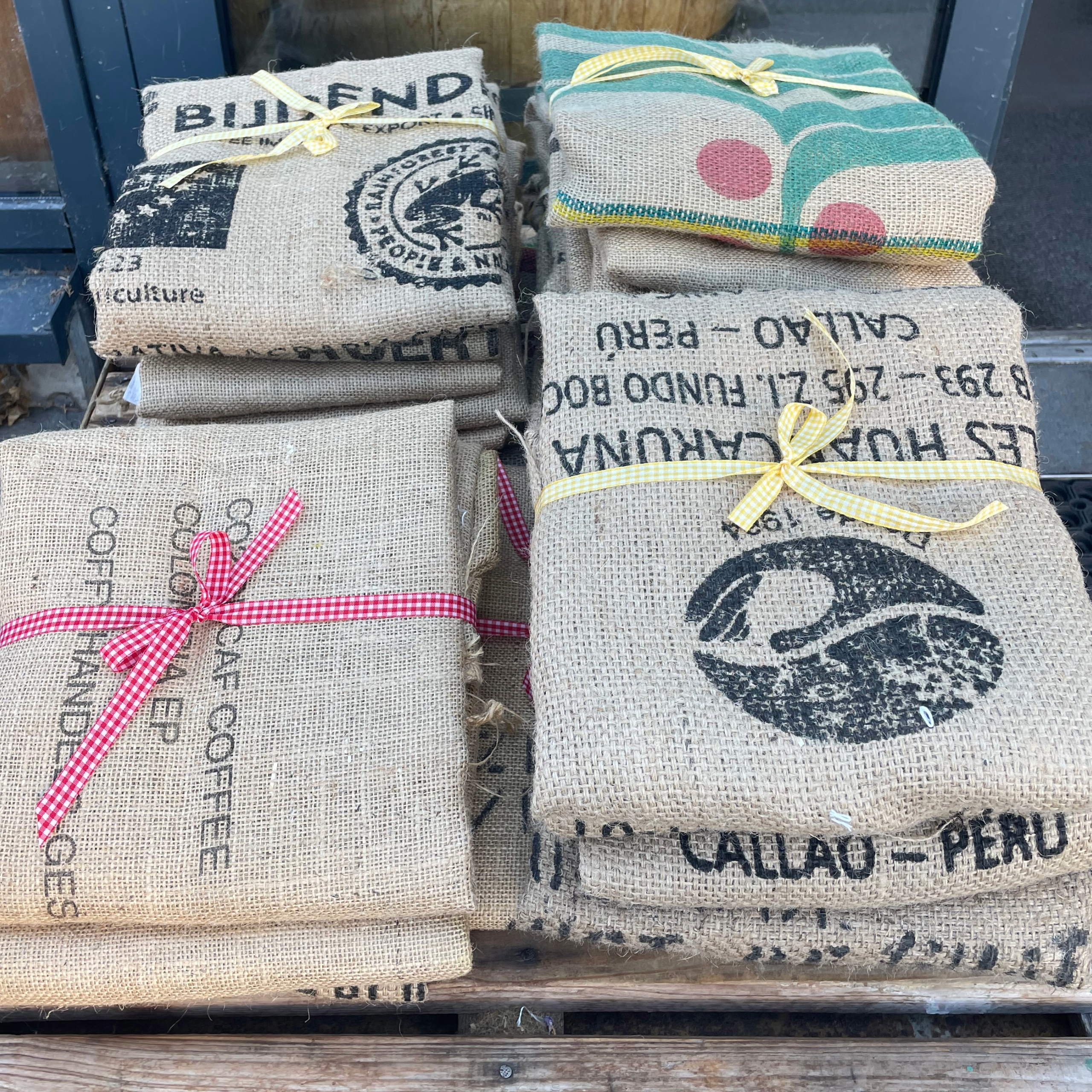 KAFFEESACK AUS JUTE
