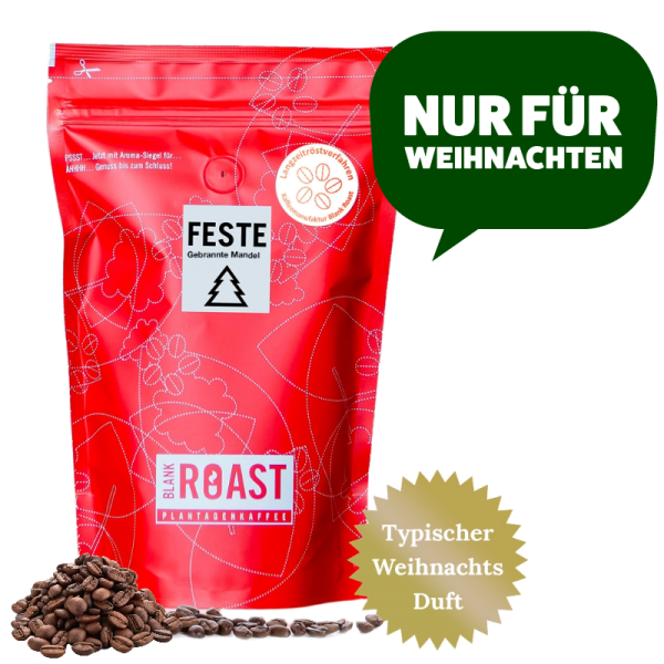 "Feste Gebrannte Mandel" Cafe Creme Arabica Weihnachts-Kaffee