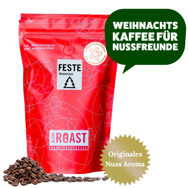 "Feste Haselnuss" Cafe Creme Arabica Weihnachts-Kaffee